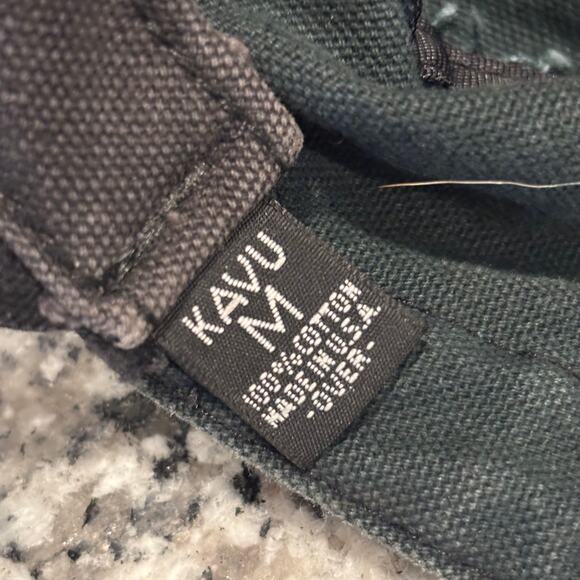 KAVU Strap Cap Black Canvas Camp Hat Adjustable Outdoor Hiking USA Medium - Picture 6 of 6